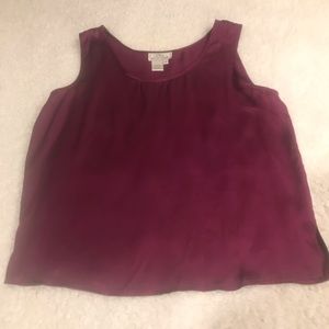 Vintage Silk Blouse women’s Size Medium Purple